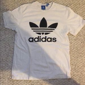 white adidas shirt